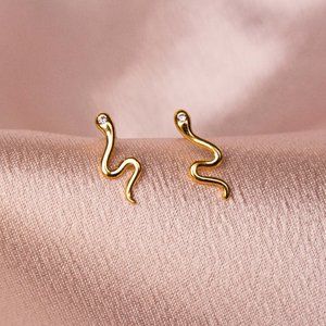 Dainty Snake Earring
